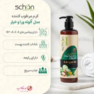 خرید کرم مرطوب کننده پمپی آلوئه ورا و خیار 300میل شون با تضمین اورجینال بودن و ارسال رایگان در فروشگاه نومیکاپ