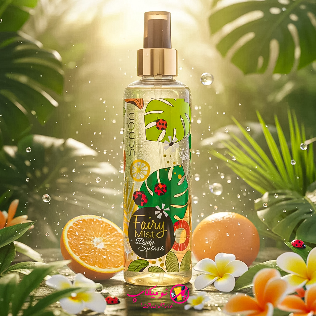 خرید بادی اسپلش زنانه شون مدل Fairy Mist حجم 220 میل با رایحه گرم و شیرین با تضمین اصالت کالا و ارسال رایگان از نومیکاپ