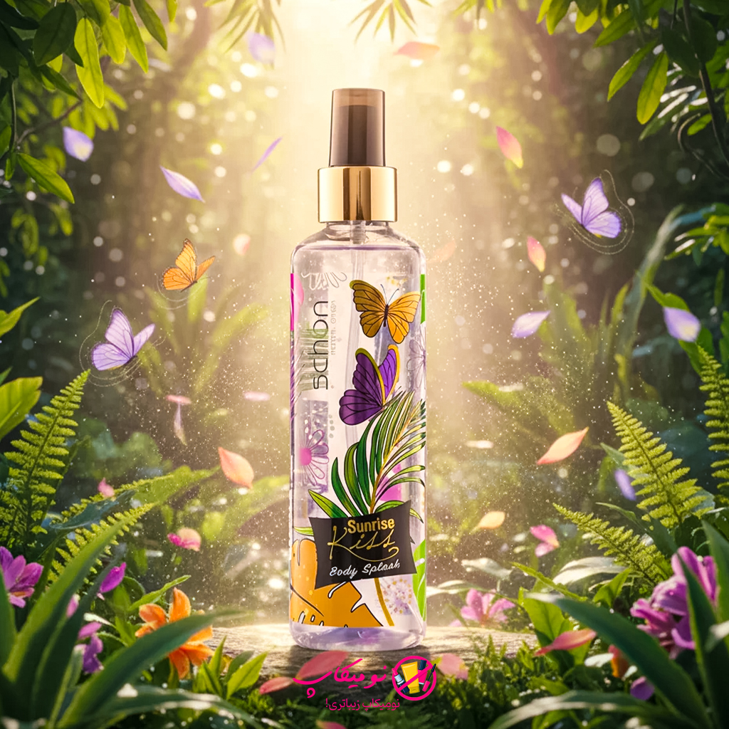 خرید بادی اسپلش سانرایز کیس شون Sunrise Kiss با رایحه دلنشین گل یاس، مرکباتی و معتدل،تضمین اصالت کالا و ارسال رایگان از نومیکاپ